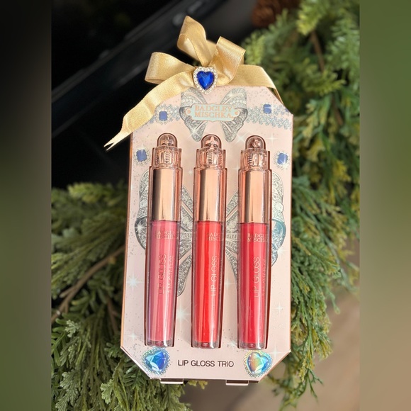 Badgley Mischka Lip Gloss Trio - Pink and Red Shades - Picture 2 of 8